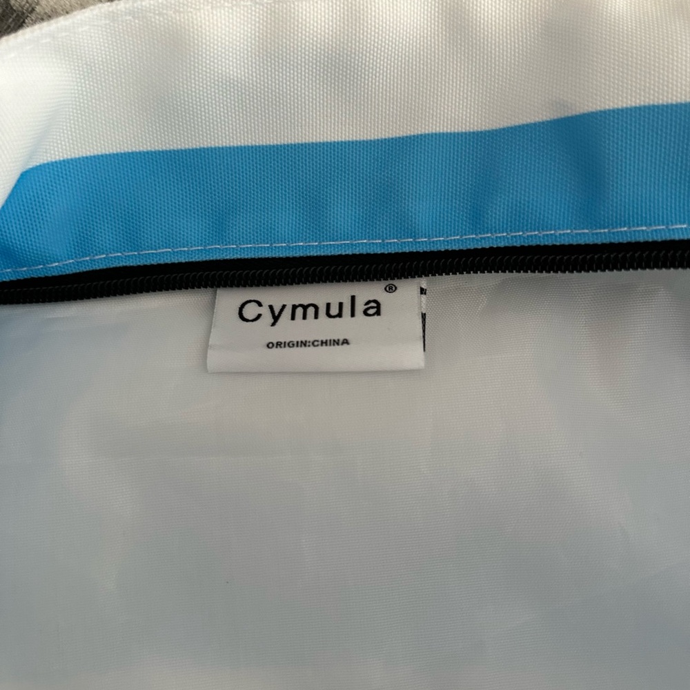 Blue and white beach bag - Picture 3 of 3